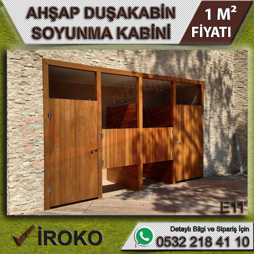 Ahşap Duşakabin Soyunma Kabini